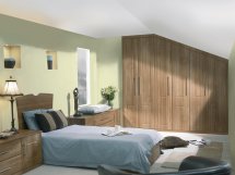 Light Walnut Surrey Sloping Bedroom Doors