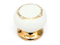 White With Gold Pattern