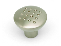 Dimpled Knob Brushed Nickel